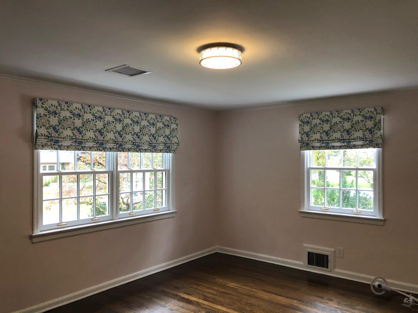 Roman shades — custom work by Denise Canney